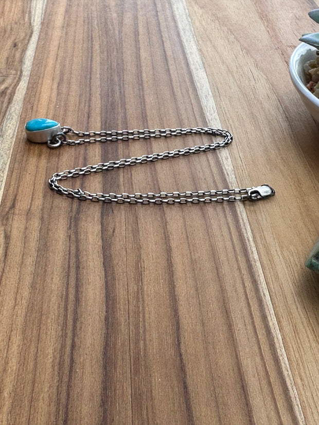 Single Stone Kingman Necklace