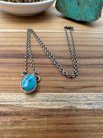 Single Stone Kingman Necklace