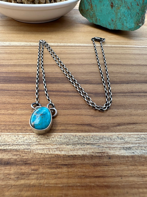 Single Stone Kingman Necklace