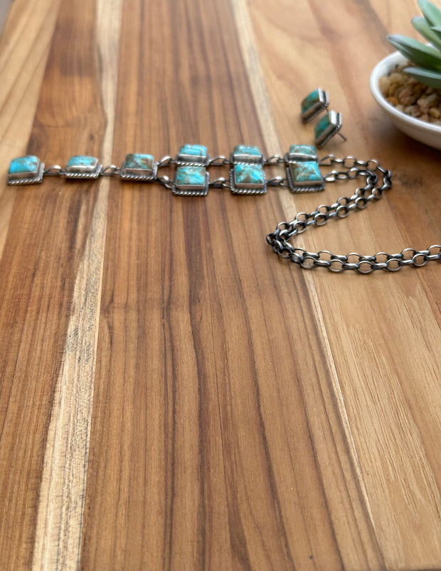 Square Kingman Lariat Set