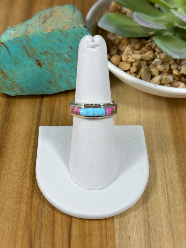 Signet Cotton Candy Inlay Rings