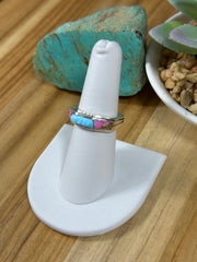 Signet Cotton Candy Inlay Rings