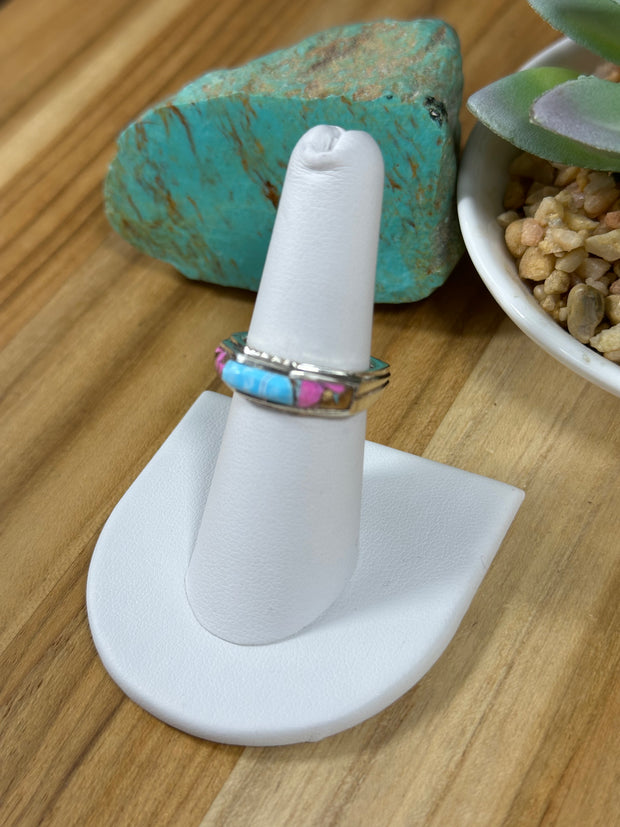 Signet Cotton Candy Inlay Rings