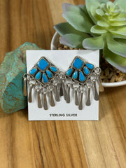 Turquoise Cluster Earrings