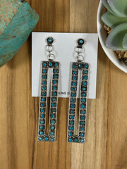Kingman Turquoise Dangle Earrings