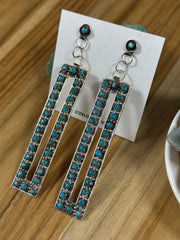 Kingman Turquoise Dangle Earrings