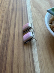 Pink Conch Stud  Earrings