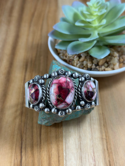 Dahlia Rose 3 Stone Cuff