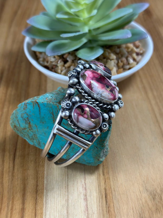 Dahlia Rose 3 Stone Cuff