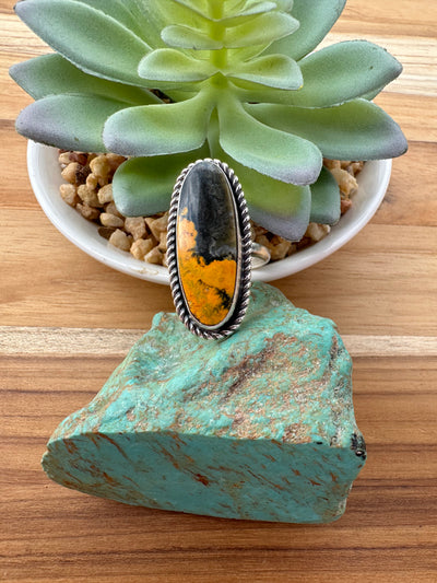 Bumblebee Jasper Oval Ring