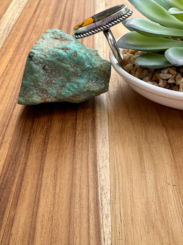 Bumblebee Jasper Oval Ring