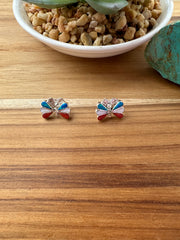 Zuni Butterfly Stud Earrings