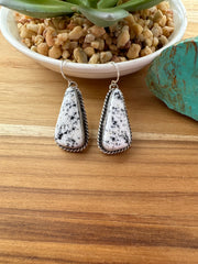 White Buffalo Dangle Earrings