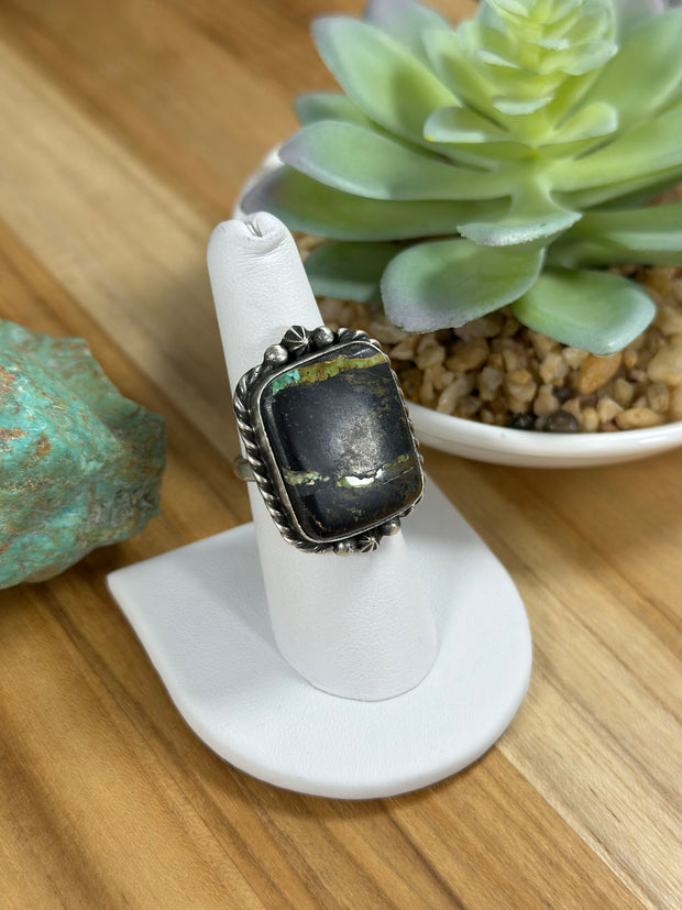 Black Jack Adjustable Square Ring