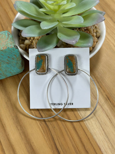 Royston Square Hoop Earrings