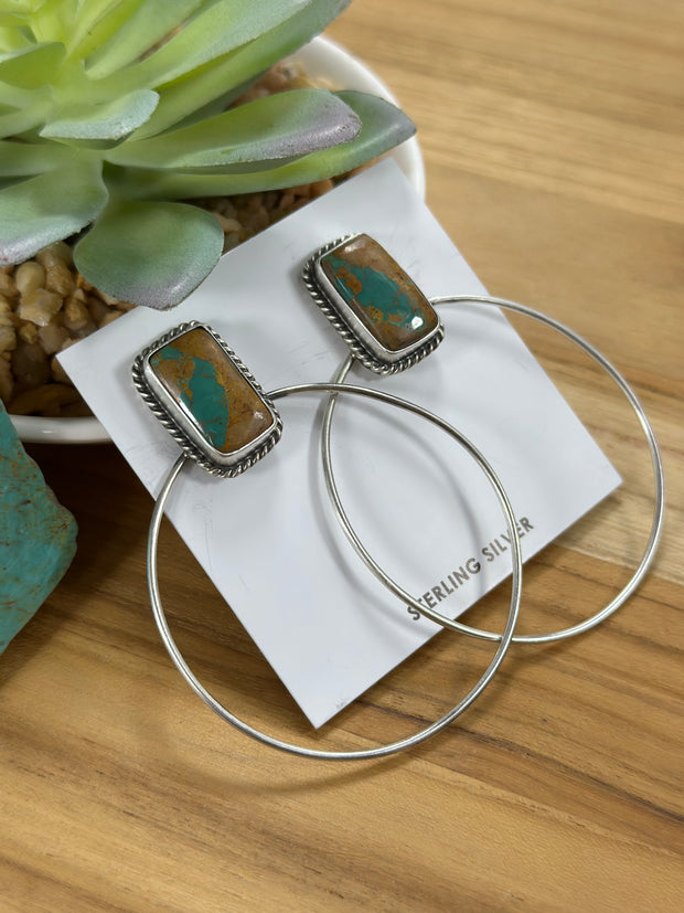Royston Square Hoop Earrings