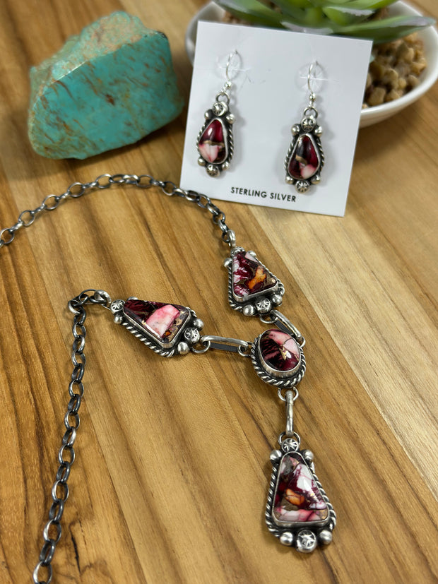 Dahila Rose 4 Stone Lariat