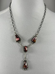 Dahila Rose 4 Stone Lariat