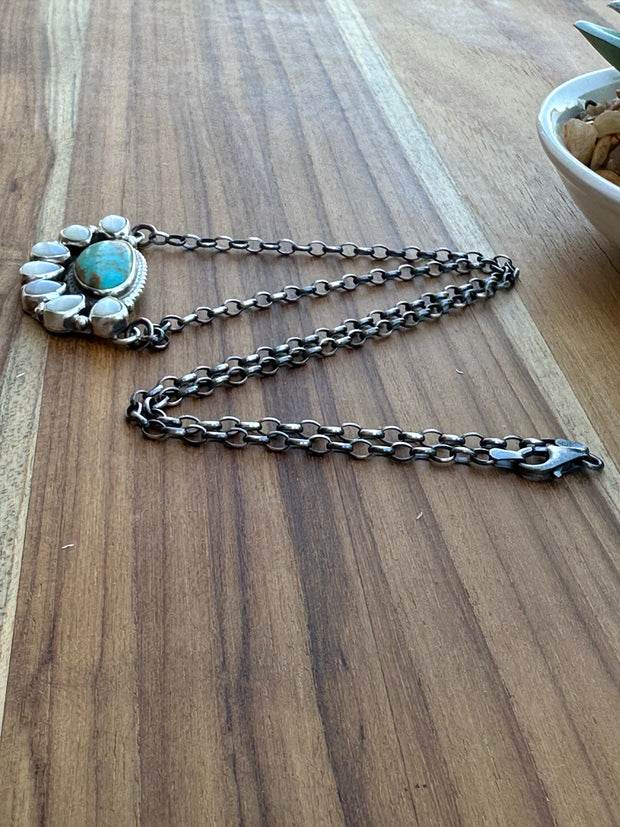 Kingman Half Cluster Necklace