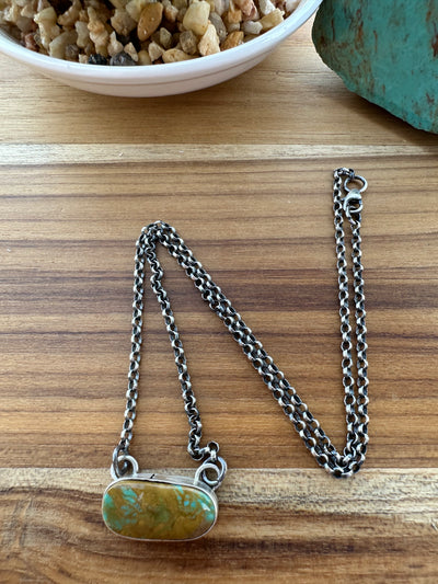 Single Stone Kingman Necklace