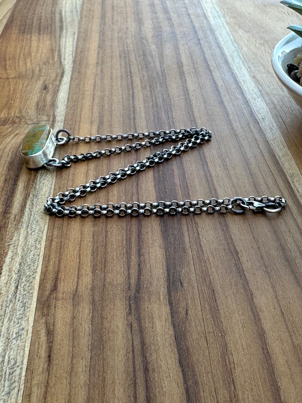 Single Stone Kingman Necklace