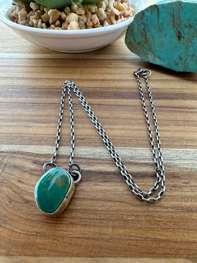 Single Stone Kingman Necklace