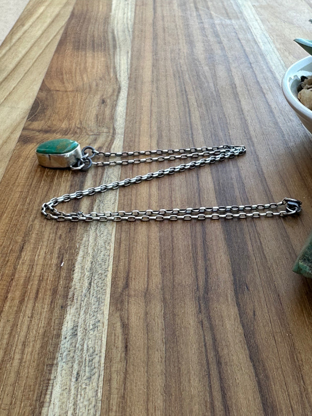 Single Stone Kingman Necklace