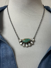 Kingman Half Cluster Necklace