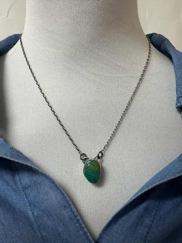 Single Stone Kingman Necklace