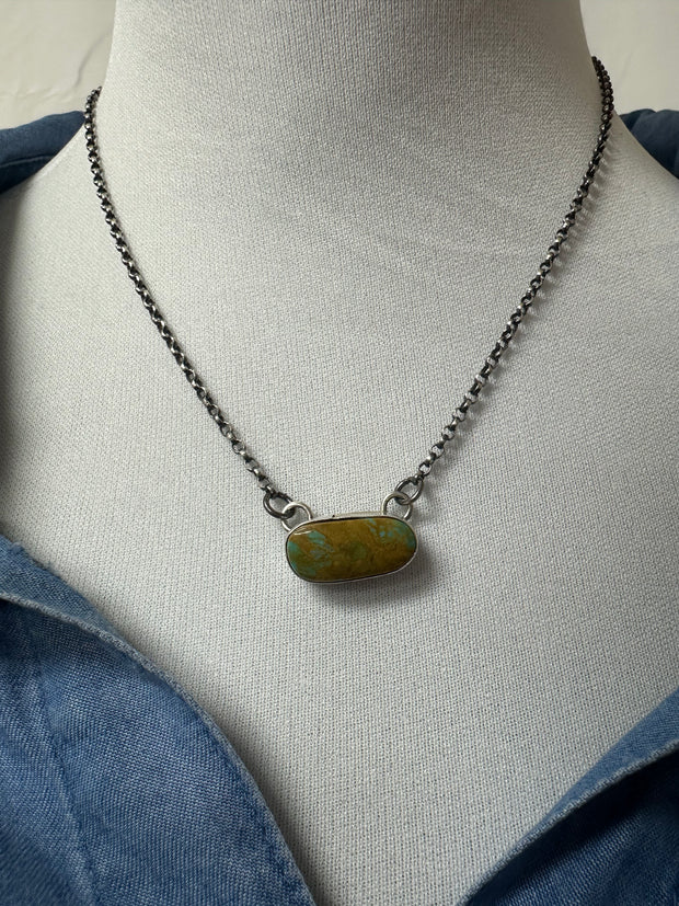 Single Stone Kingman Necklace