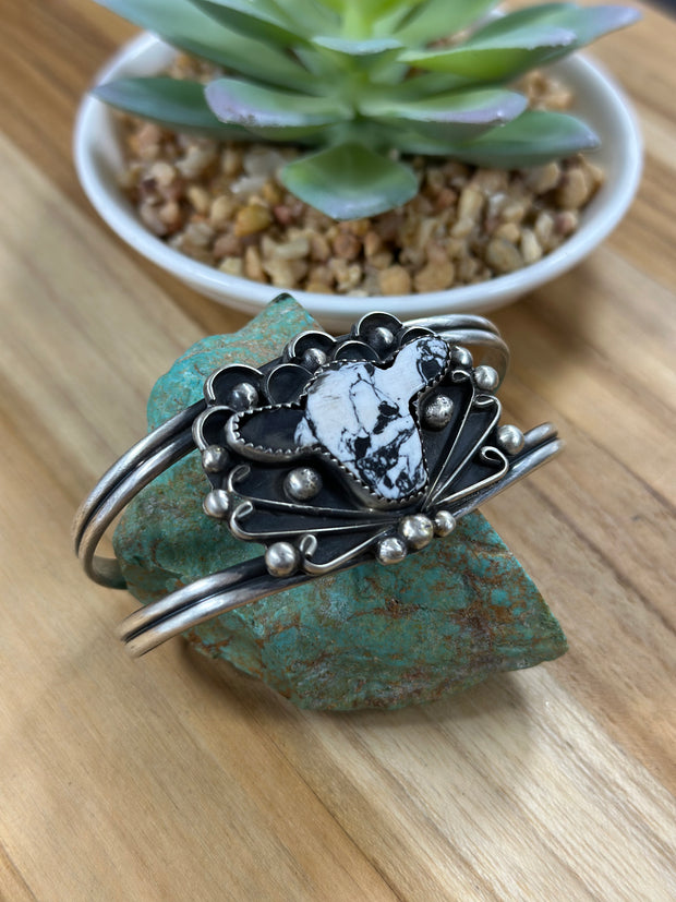 White Buffalo Cow Bracelet