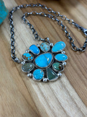Kingman Cluster Necklace