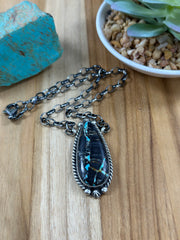 BlackJack Teardrop Necklace