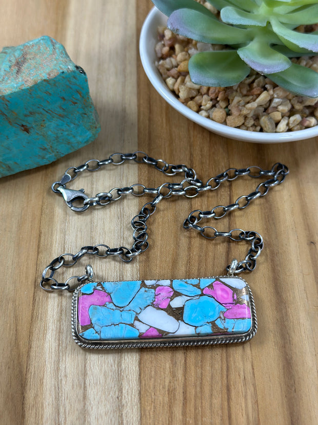 Cotton Candy Bar Necklace