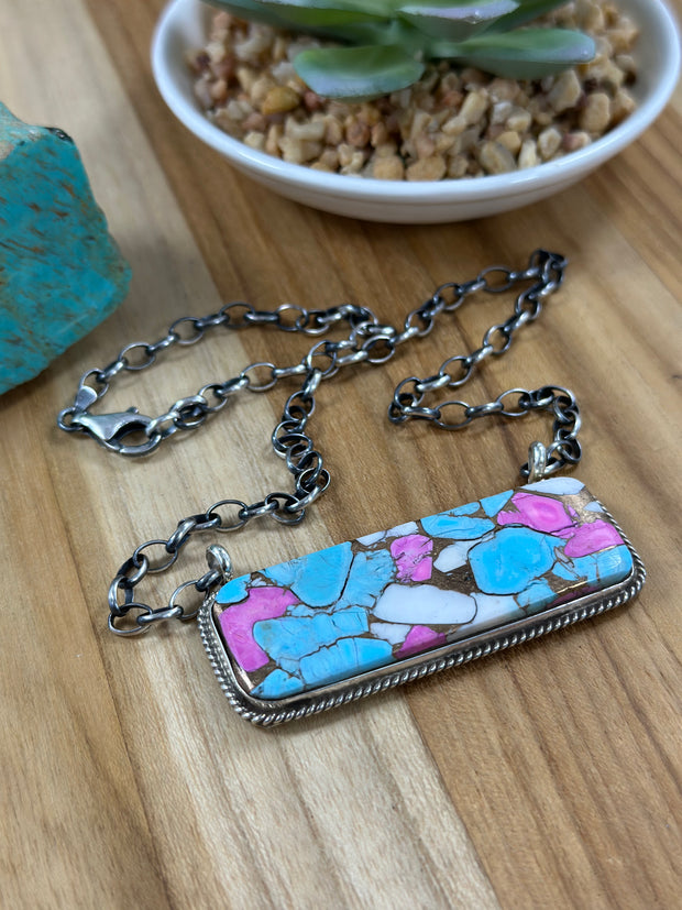Cotton Candy Bar Necklace