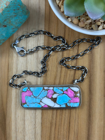 Cotton Candy Bar Necklace