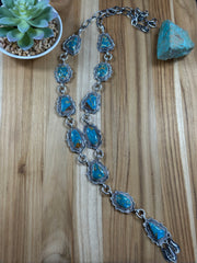 11 Stone Kingman Turquoise Lariat