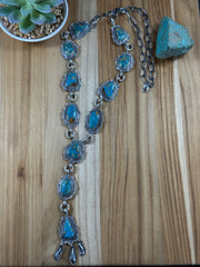 11 Stone Kingman Turquoise Lariat