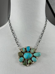 Kingman Cluster Necklace