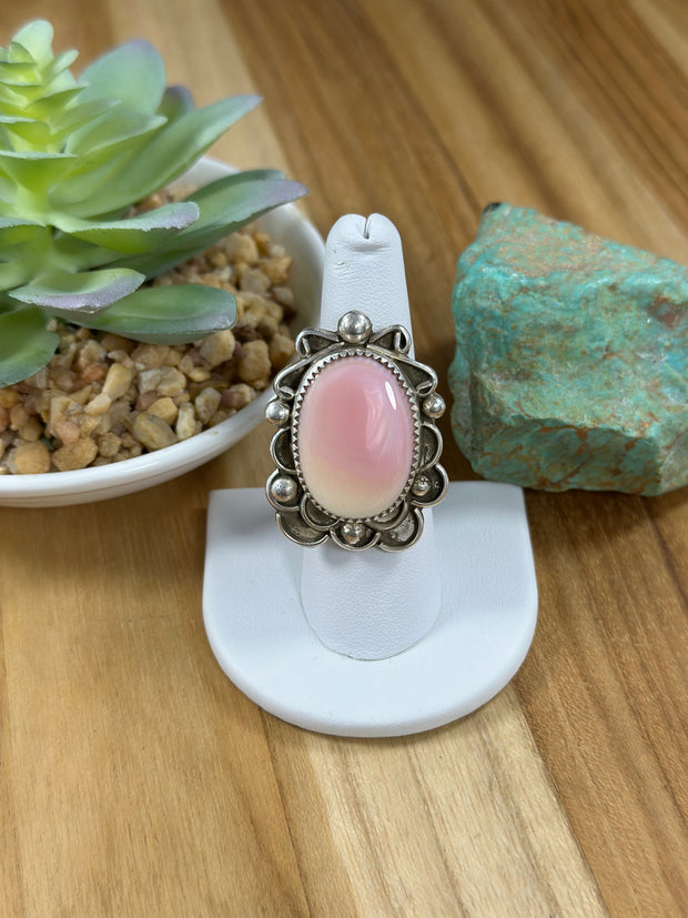 Pink Conch Adjustable  Ring