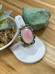 Pink Conch Adjustable  Ring