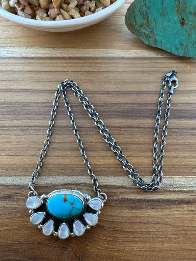 Kingman Half Cluster Necklace