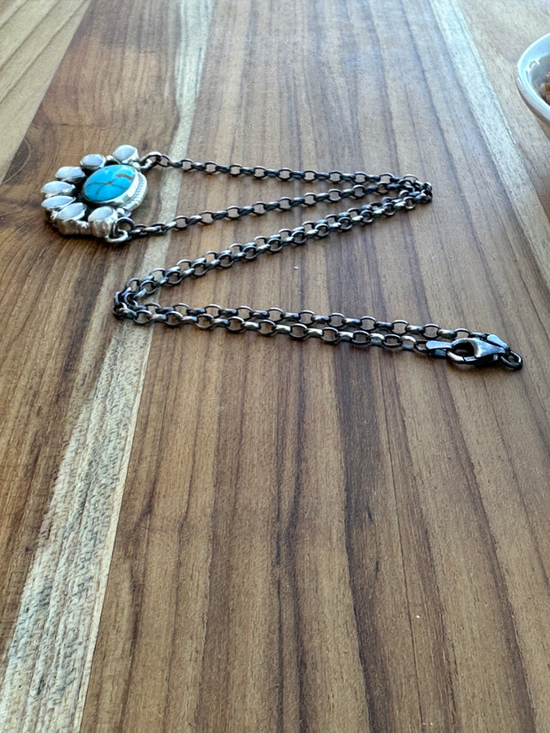 Kingman Half Cluster Necklace