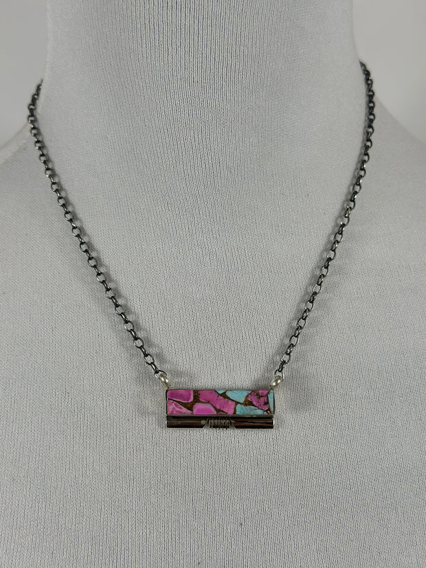 Cotton Candy Bar Necklace