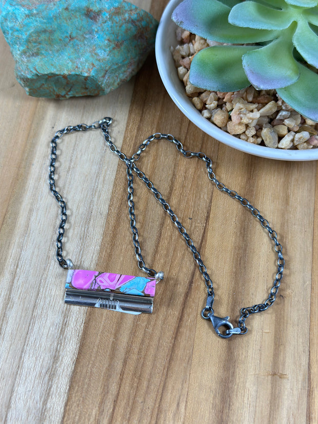 Cotton Candy Bar Necklace