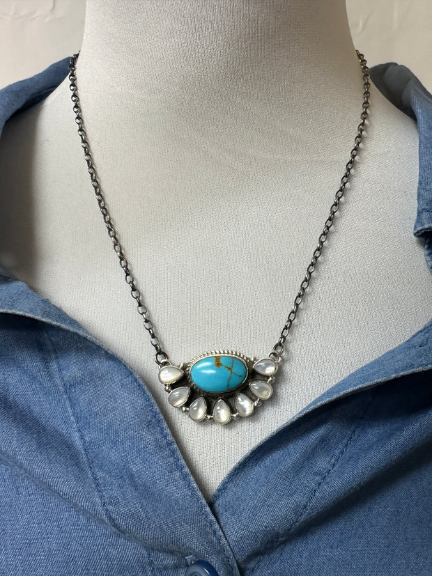 Kingman Half Cluster Necklace