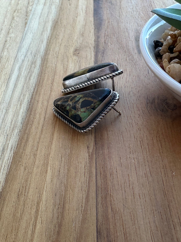Black Jack Stud Earrings