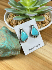 Kingman Turquoise Stud Earrings
