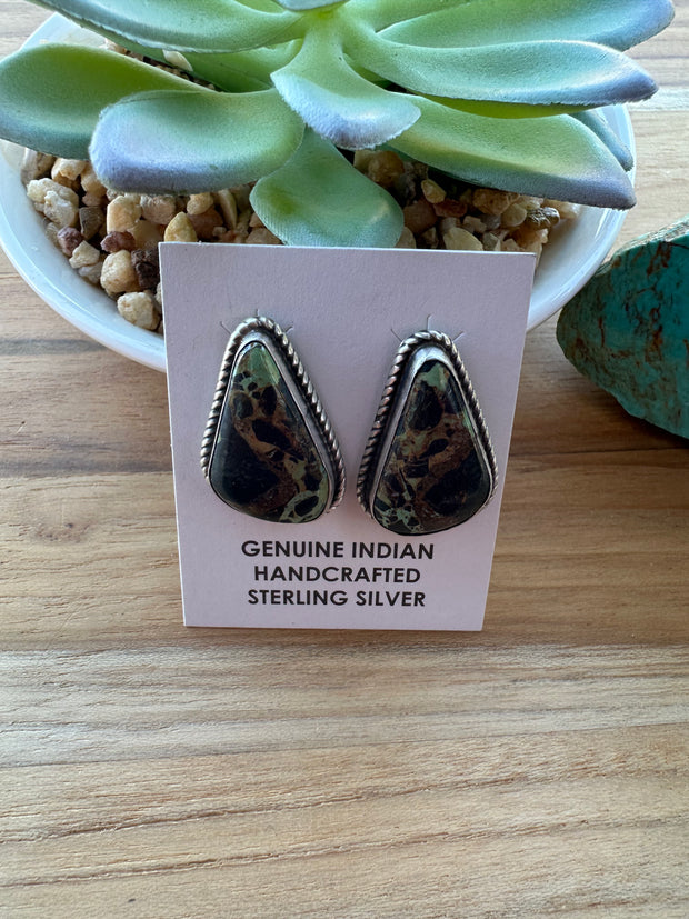 Black Jack Stud Earrings