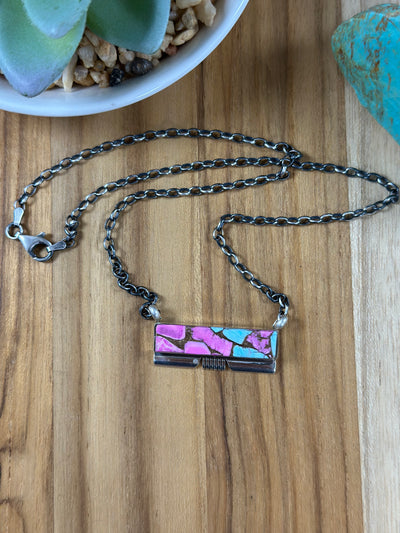 Cotton Candy Bar Necklace